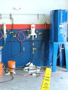 TA Truck Stop grease oil lines equip